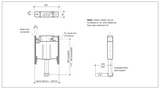 Caroma 237002 Invisi Series II® Cistern - Induct/Inwall/Inceiling - Urinals - Single Flush