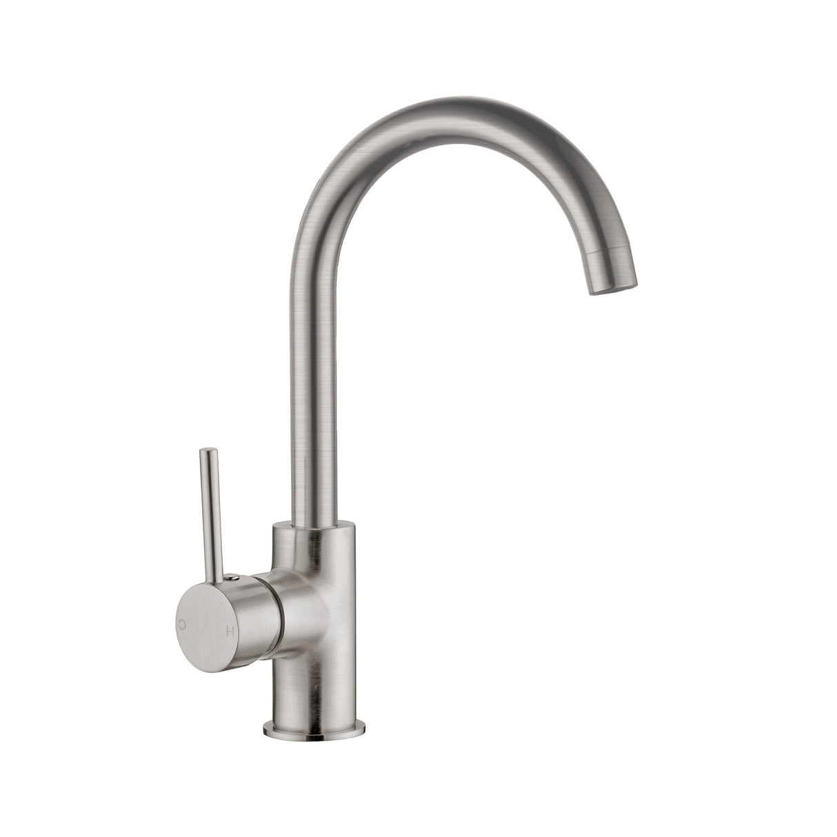 Nero NR250807BN Dolce Gooseneck Kitchen Mixer - Brushed Nickel