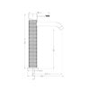 Nero NR251901aBZ Opal Tall Basin Mixer - Brushed Bronze