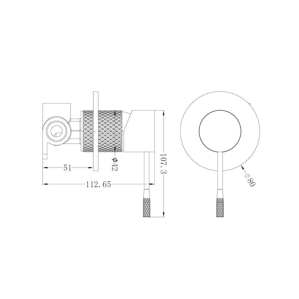Nero NR251909BZ Opal Shower Mixer - Brushed Bronze
