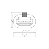 Nero NR2581BN Opal Soap Dish Holder - Brushed Nickel