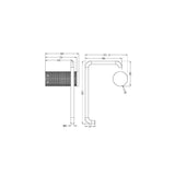 Nero NR2586BZ Opal Toilet Roll Holder - Brushed Bronze
