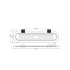 Nero NR2587aBZ Opal Metal Shelf - Brushed Bronze