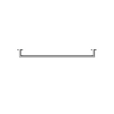Nero Dolce 700mm Single Towel Rail Chrome NR3630CH