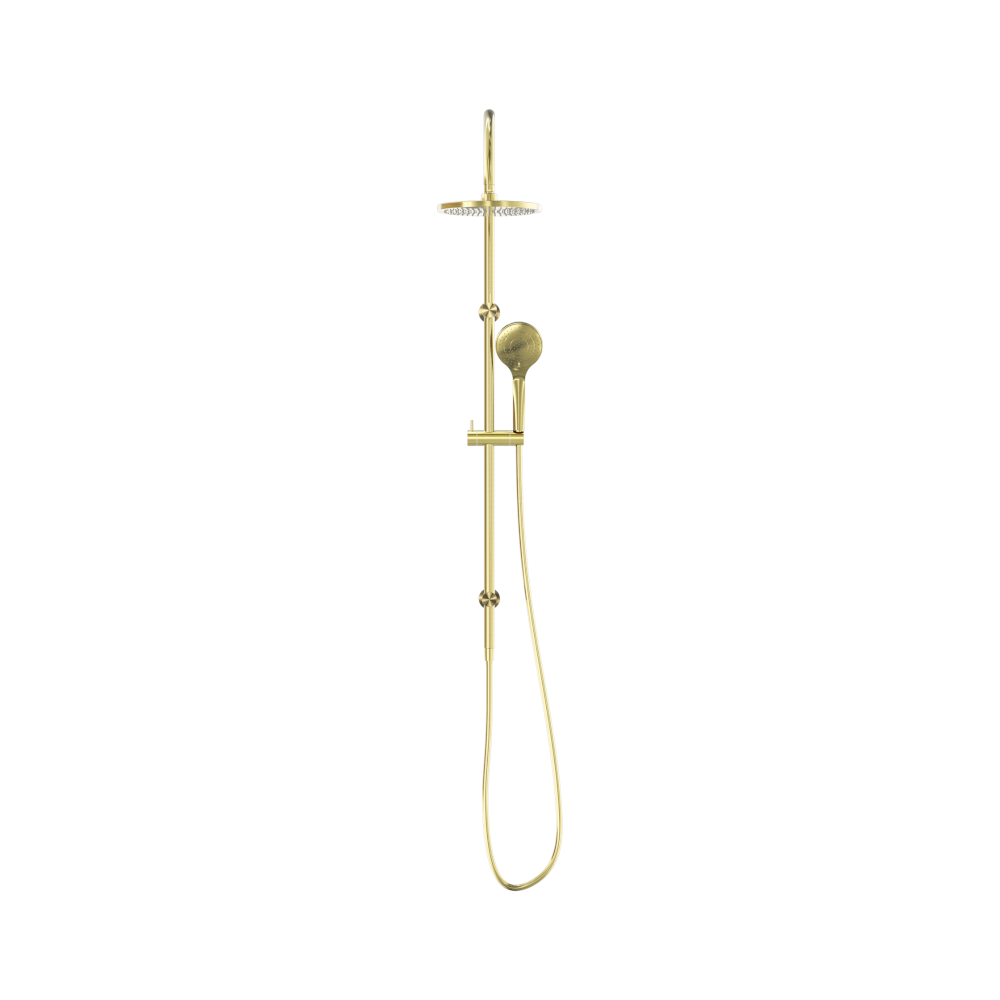 Nero Mecca Twin Shower With Air Shower Brushed Gold NR221905bBG
