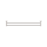 Nero Dolce Double Towel Rail 800mm Brushed Nickel NR2030DBN
