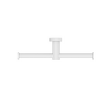 Nero Mecca Double Toilet Roll Holder Matte White NR1986dMW