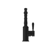 Nero York Tall Basin Mixer Hook Spout With Metal Lever, Matte Black NR69210202MB