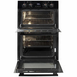 Artusi CAO888B 60cm Electric Built in Double Wall Oven, Black