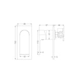 Nero NR321511BN Bianca Shower Mixer - Brushed Nickel