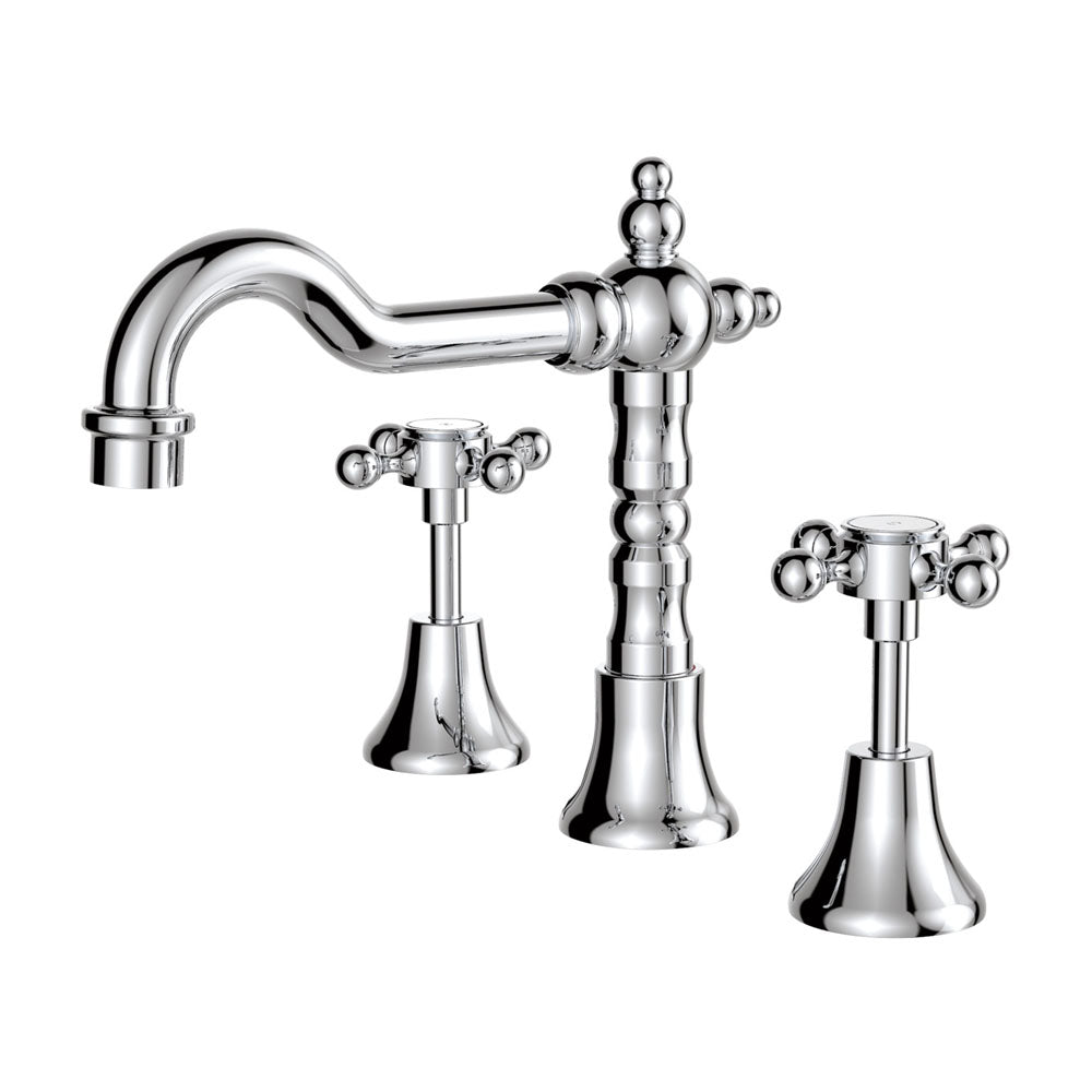 Fienza 336101-LF Lillian Shepherds Crook Basin Set, Chrome