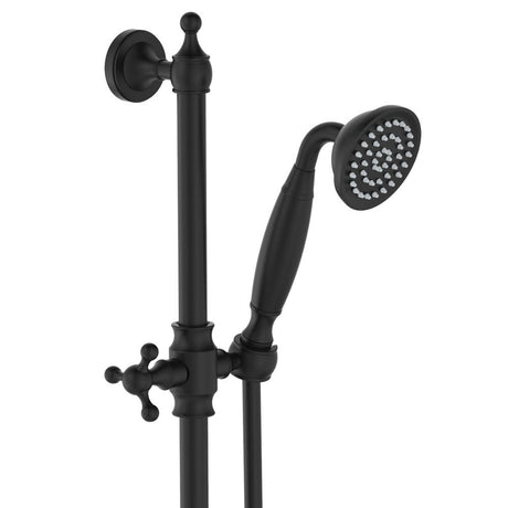 Fienza Lillian Lever Rail Shower Set Matte Black 339103Bk Showers