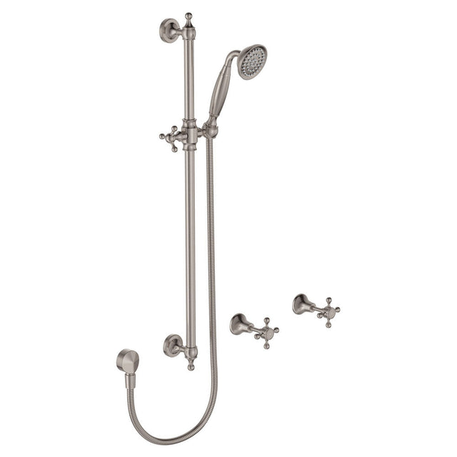 Fienza Lillian Rail Shower Set Brushed Nickel 336103Bn Showers