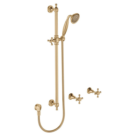 Fienza Lillian Rail Shower Set Urban Brass 336103Ub Showers