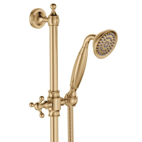 Fienza Lillian Lever Rail Shower Set Urban Brass 339103Ub Showers