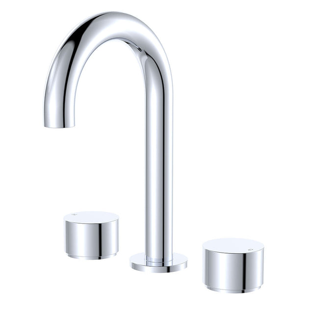 Fienza 338101-LF Kaya Round Hob Set Round Taps Chrome