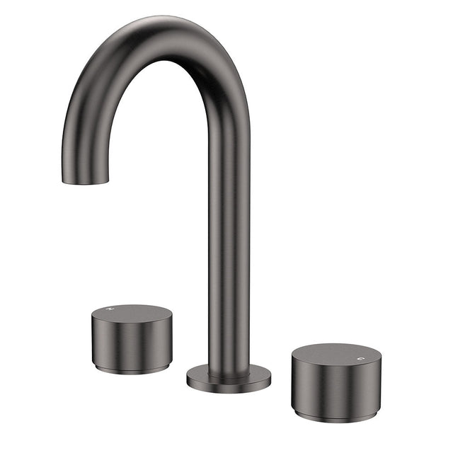 Fienza 338101GM-LF Kaya Round Hob Set Round Taps Gun Metal