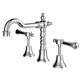 Fienza 339101CC-LF Lillian Shepherds Crook Lever Basin Set, Chrome