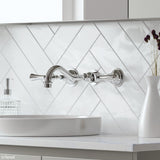 Fienza 339102CC-LF Lillian Lever Basin Bath Wall Set, Chrome