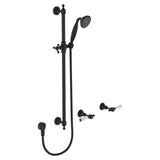Fienza Lillian Lever Rail Shower Set Matte Black 339103Bk Showers