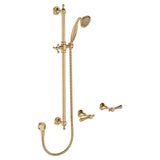 Fienza 339103UU Lillian Lever Rail Shower Set, Urban Brass Handles, Urban Brass