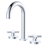 Fienza 343101-LF Kaya Round Hob Set Cross Taps Chrome