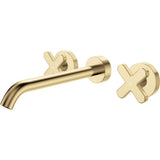 Fienza 344102UB-LF Kaya Wall Set Lever Taps 180mm Urban Brass
