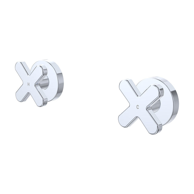 Fienza 343104-LF Kaya Cross Wall Taps Chrome