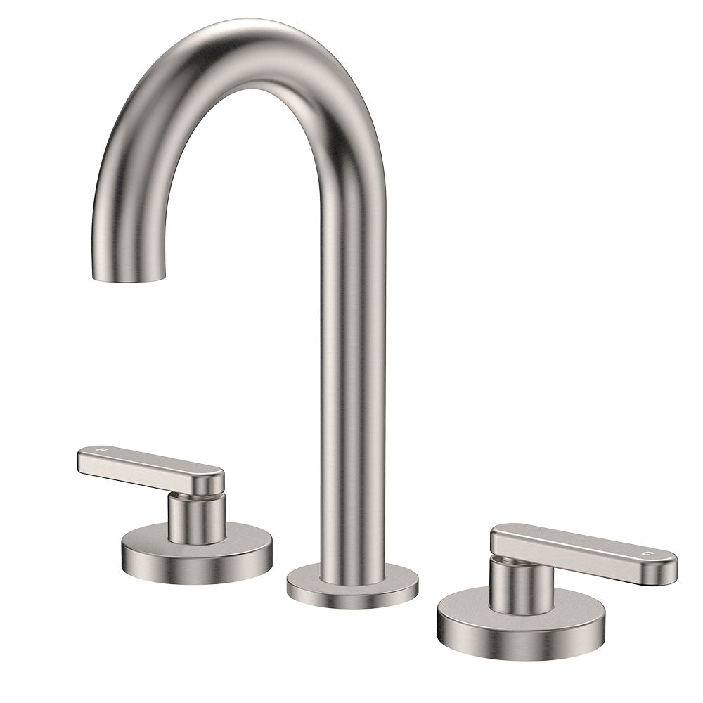 Fienza 344101BN-LF Kaya Round Hob Set Lever Taps Brushed Nickel