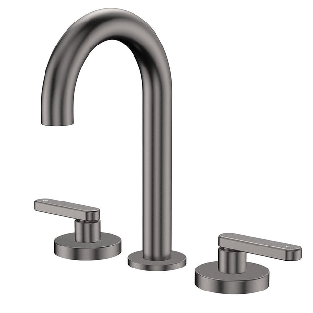 Fienza 344101GM-LF Kaya Round Hob Set Lever Taps Gun Metal