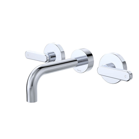 Fienza 344102-130-LF Kaya Wall Set Lever Taps 130mm Chrome