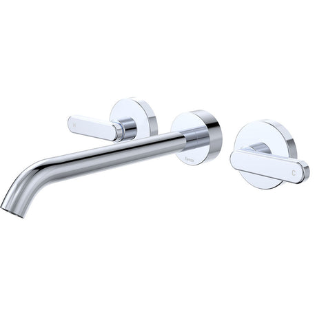 Fienza 344102-220-LF Kaya Wall Set Lever Taps 220mm Chrome