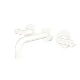 Fienza 344102MW-130-LF Kaya Wall Set Lever Taps 130mm Matte White