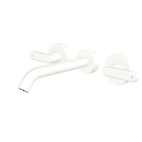 Fienza 344102MW-LF Kaya Wall Set Lever Taps 180mm Matte White