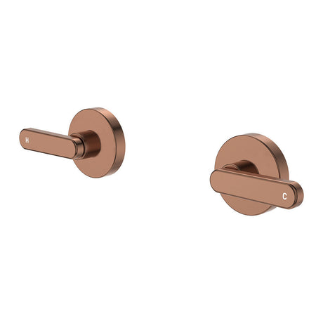 Fienza 344104CO-LF Kaya Lever Wall Taps Brushed Copper