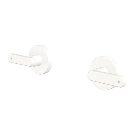 Fienza 344104UB-LF Kaya Lever Wall Taps Matte White