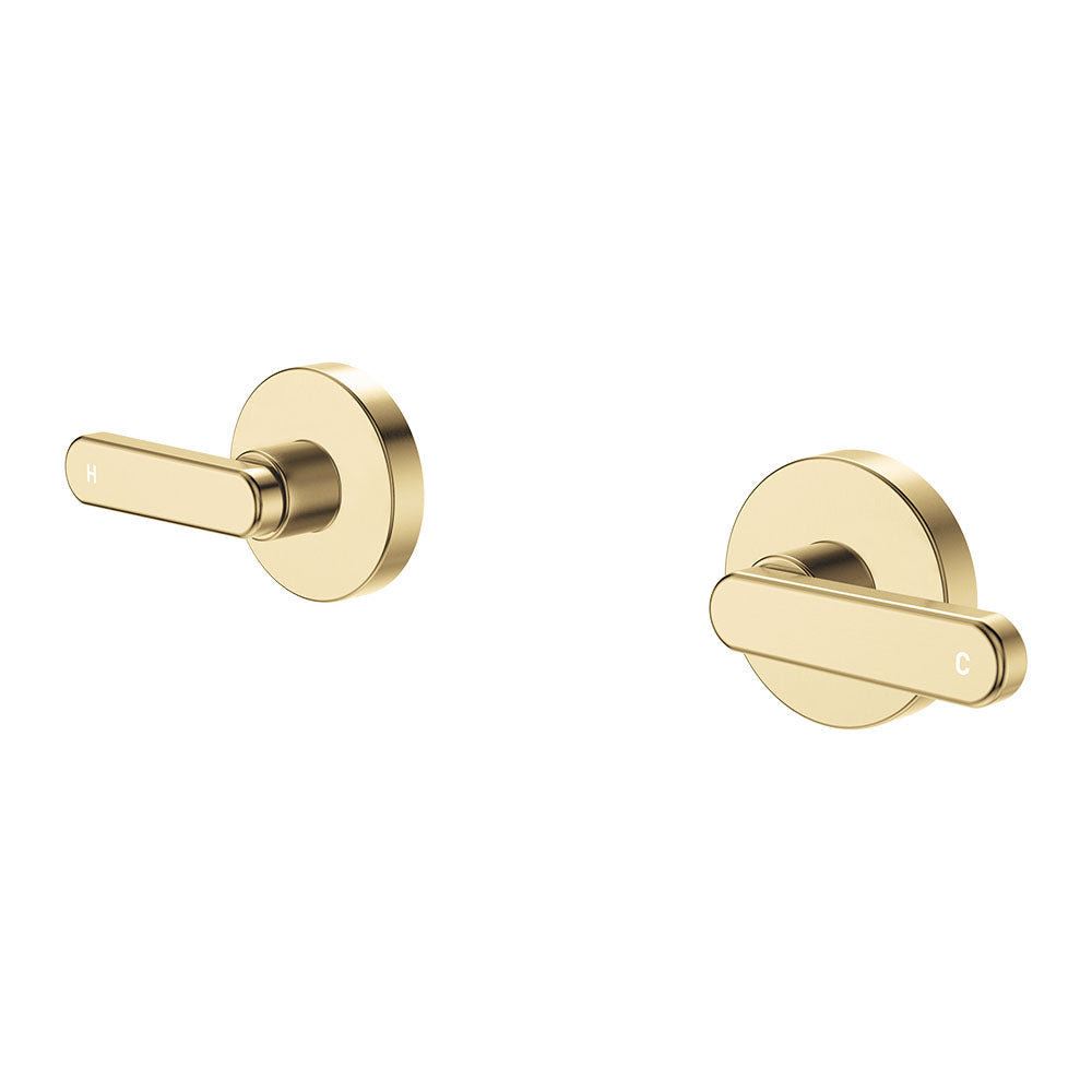 Fienza 344104UB-LF Kaya Lever Wall Taps Urban Brass