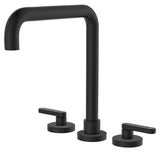 Fienza 344106B-LF Kaya Squareline Hob Set, Lever Taps, Matte Black