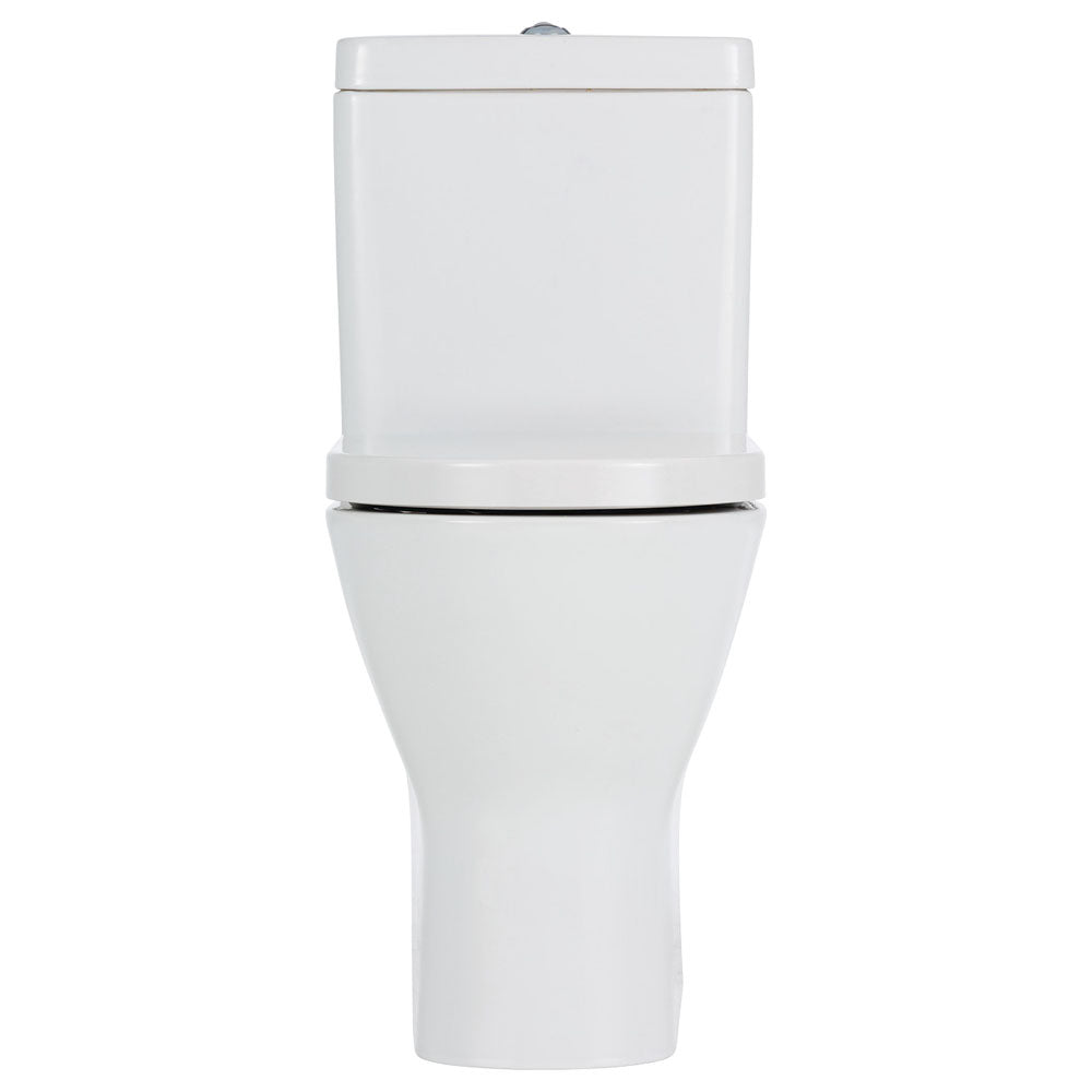 Fienza 385447WA Resort Back-to-Wall Toilet Suite, S Trap, 90-200, with Bottom Inlet, White
