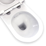 Fienza 385447WA Resort Back-to-Wall Toilet Suite, S Trap, 90-200, with Bottom Inlet, White