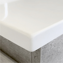 Fienza SC150ZS Crystal Pure Undermount Stone Top, Fingerpull 1500mm (Single Basin) Wall Hung Vanity Unit Satin White