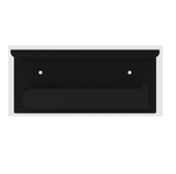 Nero Bianca Toilet Roll Holder with Phone Holder Matte Black NR9086AMB