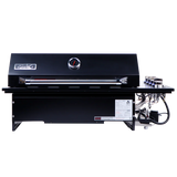 Smart 4000DG SL-BLK Four Burner Drop-In BBQ in Black