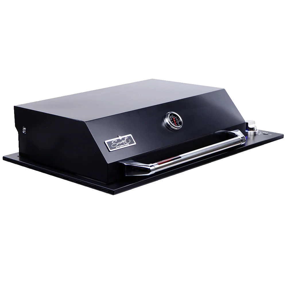 Smart 4000DG SL-BLK Four Burner Drop-In BBQ in Black