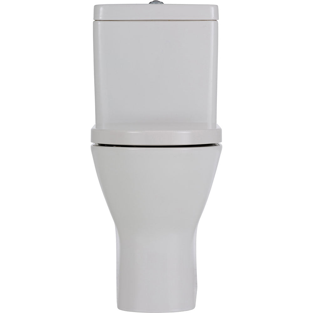 Fienza 406047WA Resort Back-to-Wall Toilet Suite, S Trap, 90-200, with  Top Inlet, White