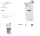 Fienza Antonio 40Akw 400Mm White Vanity Solid Door - Special Order Units