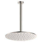 Fienza 411109BN-C Empire Slim Shower Ceiling Dropper Set, Brushed Nickel