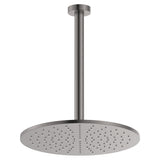 Fienza 411109GM-C Empire Slim Shower Ceiling Dropper Set, Gun Metal
