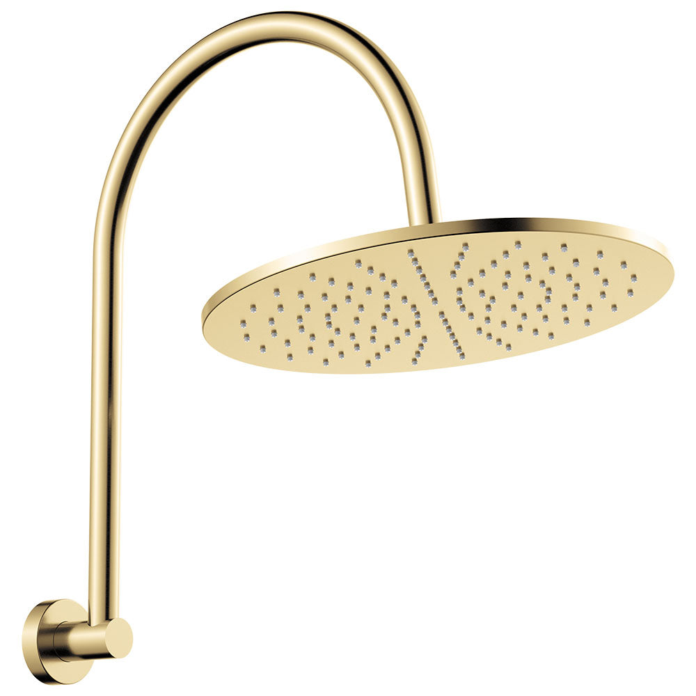 Fienza 411109UB-D Empire Slim Curved Shower Arm Set, Urban Brass