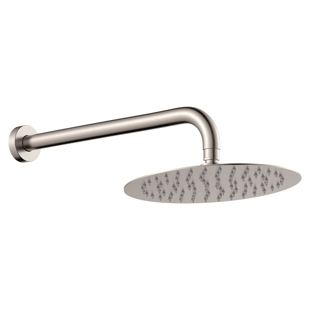 Fienza 411125BN-B Kaya Wall Arm Shower Set, Brushed Nickel